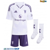 Maglie da calcio Manchester United Lisandro Martinez #6 Seconda Maglia Bambino 2025-26 Manica Corta (+ Pantaloni corti)